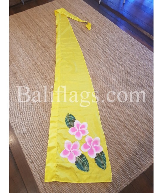 Lemon Yellow Frangipani Flag 3 flowers Lemon Yellow Frangipani Flag 3 flowers